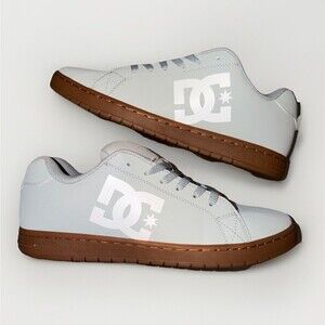 New Men’s DC Court Graffik Shoe Grey / Gum Skateboarding Low Top Shoes